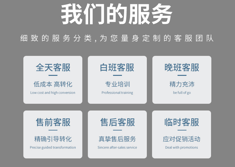 淘寶客服外包服務(wù)類容